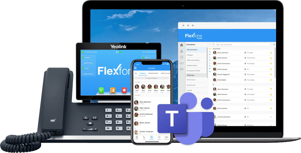 Flexfone erhvervstelefoni & Microsoft Teams